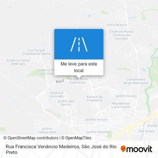 Rua Francisca Venâncio Medeiros mapa