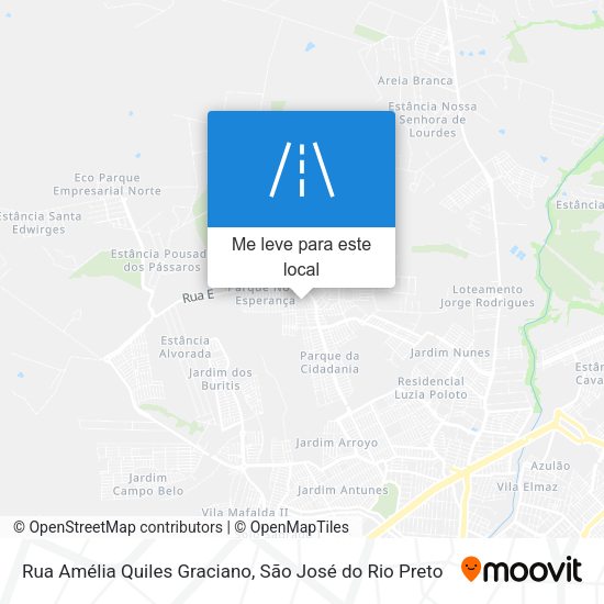 Rua Amélia Quiles Graciano mapa