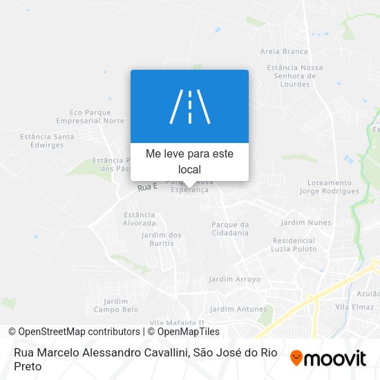Rua Marcelo Alessandro Cavallini mapa