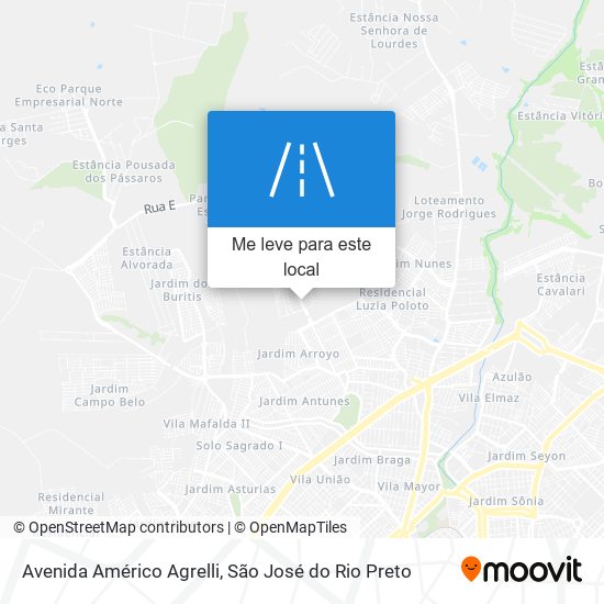 Avenida Américo Agrelli mapa