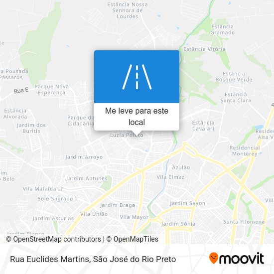 Rua Euclides Martins mapa