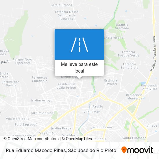 Rua Eduardo Macedo Ribas mapa
