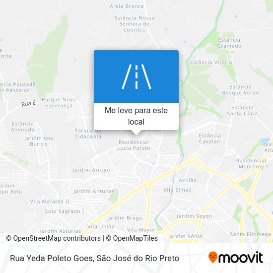 Rua Yeda Poleto Goes mapa