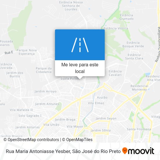 Rua Maria Antoniasse Yesber mapa