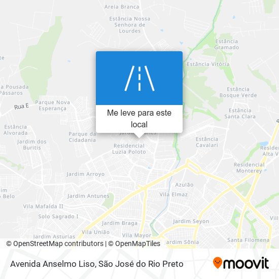 Avenida Anselmo Liso mapa