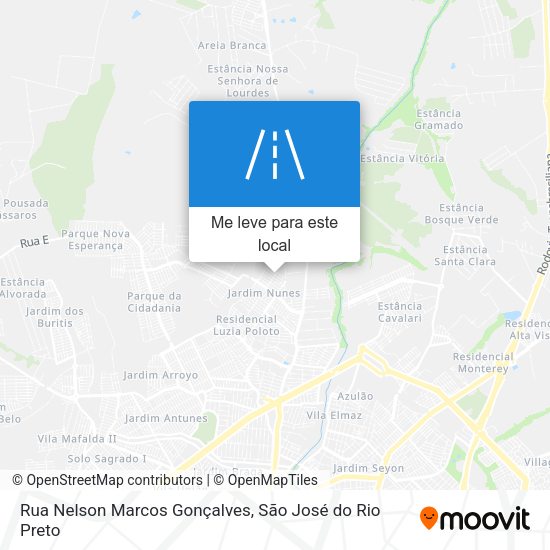Rua Nelson Marcos Gonçalves mapa