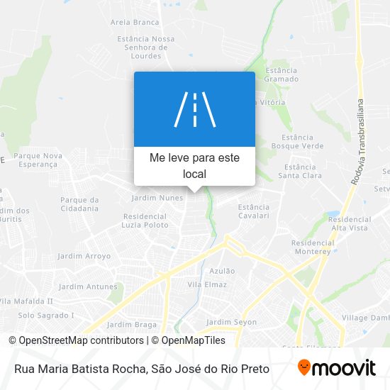 Rua Maria Batista Rocha mapa
