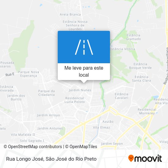 Rua Longo José mapa