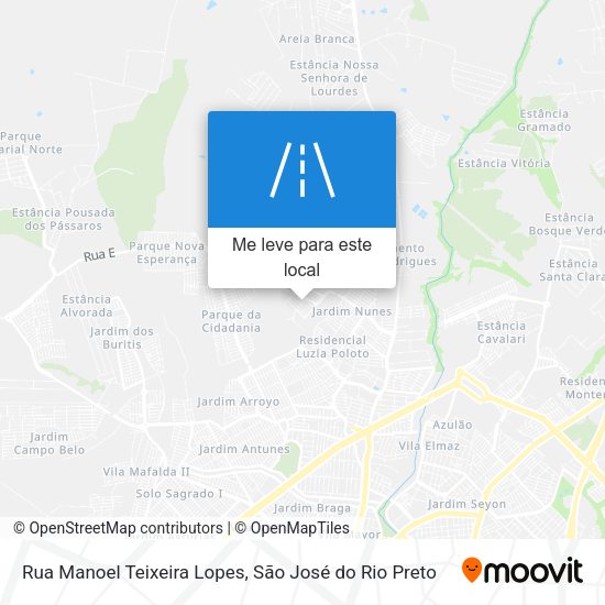 Rua Manoel Teixeira Lopes mapa