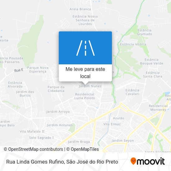 Rua Linda Gomes Rufino mapa