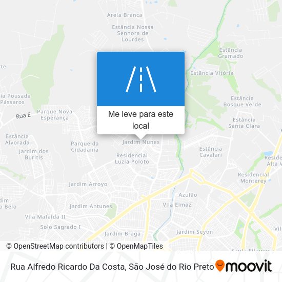Rua Alfredo Ricardo Da Costa mapa