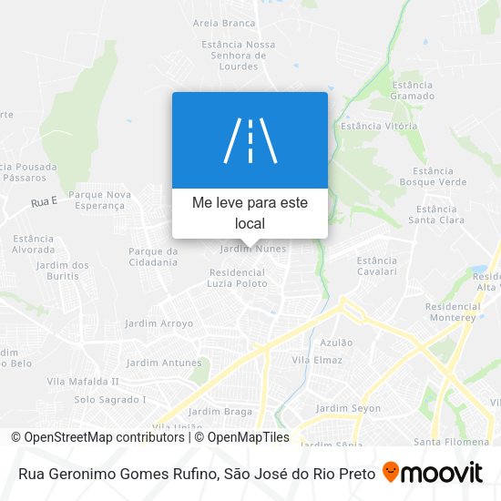 Rua Geronimo Gomes Rufino mapa