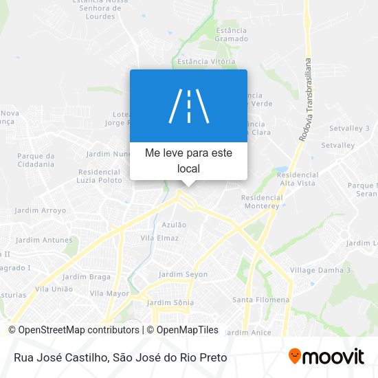 Rua José Castilho mapa