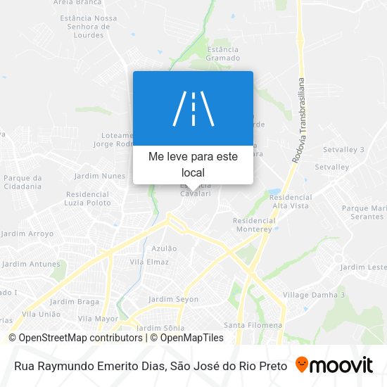 Rua Raymundo Emerito Dias mapa