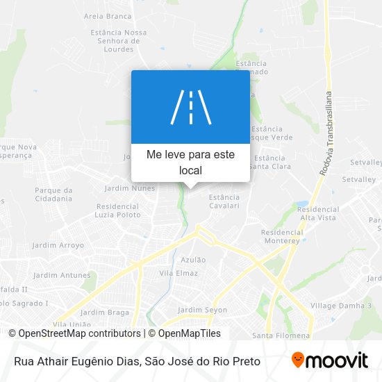 Rua Athair Eugênio Dias mapa