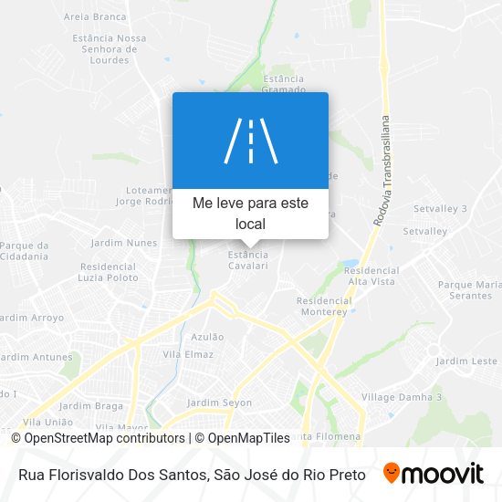 Rua Florisvaldo Dos Santos mapa