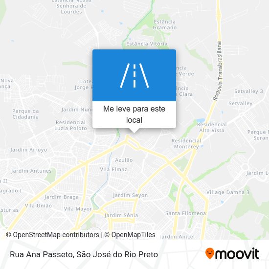 Rua Ana Passeto mapa