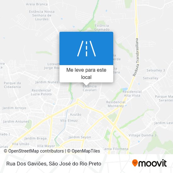 Rua Dos Gaviões mapa