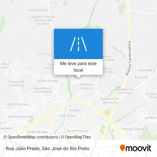 Rua Júlio Prado mapa