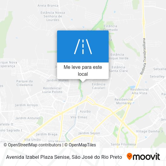 Avenida Izabel Plaza Senise mapa