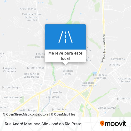 Rua André Martinez mapa