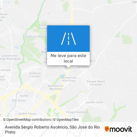 Avenida Sérgio Roberto Ascêncio mapa