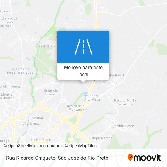 Rua Ricardo Chiqueto mapa