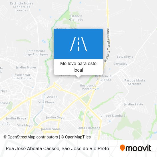 Rua José Abdala Casseb mapa