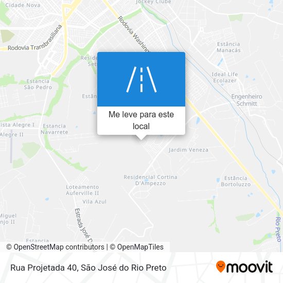 Rua Projetada 40 mapa