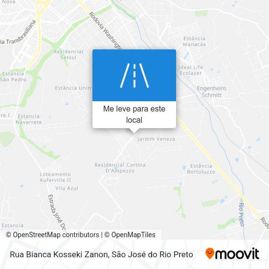 Rua Bianca Kosseki Zanon mapa