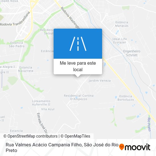 Rua Valmes Acácio Campania Filho mapa