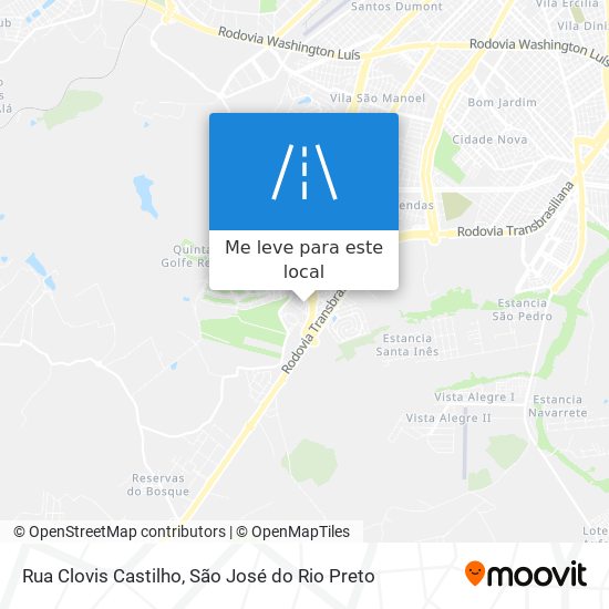 Rua Clovis Castilho mapa