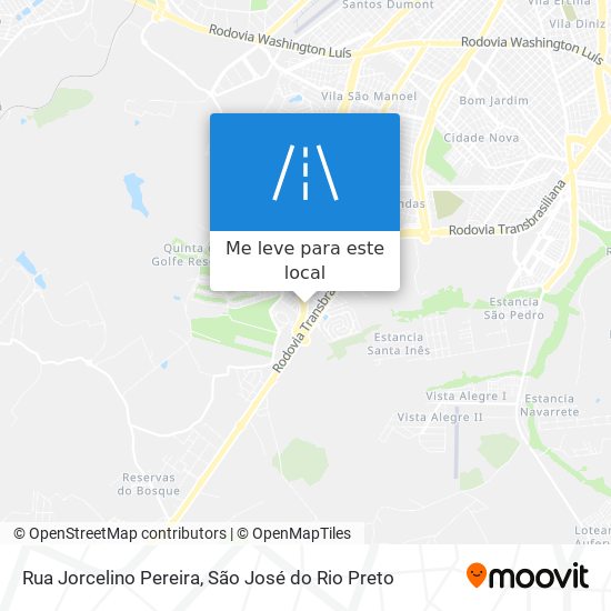 Rua Jorcelino Pereira mapa