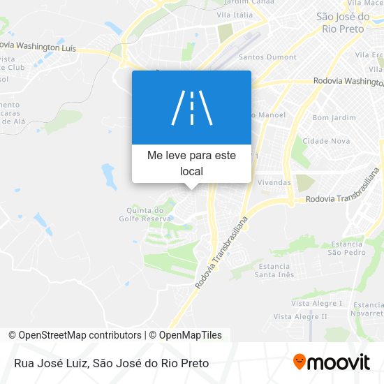 Rua José Luiz mapa