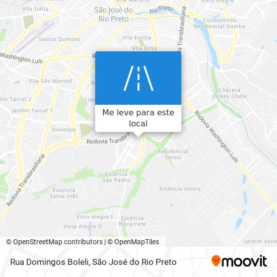 Rua Domingos Boleli mapa