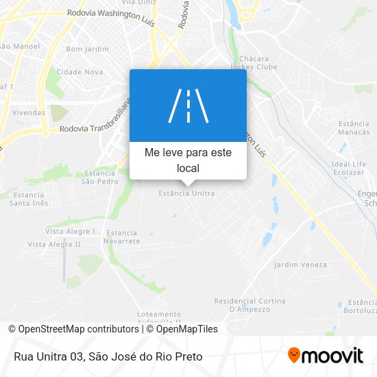 Rua Unitra 03 mapa