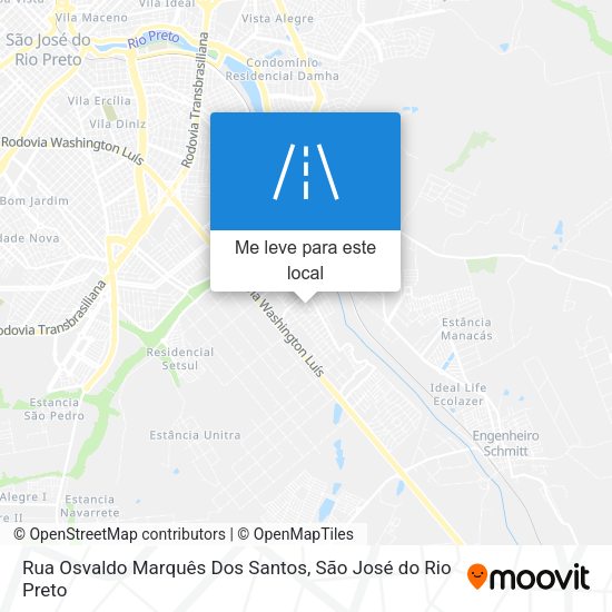Rua Osvaldo Marquês Dos Santos mapa