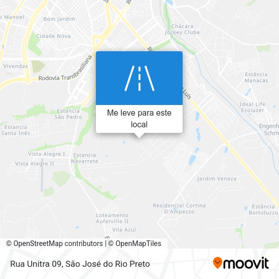 Rua Unitra 09 mapa