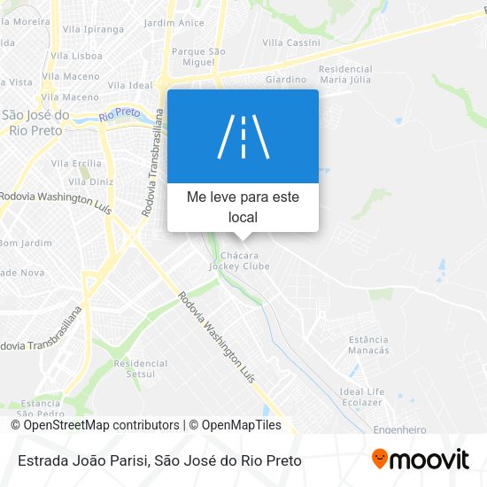 Estrada João Parisi mapa