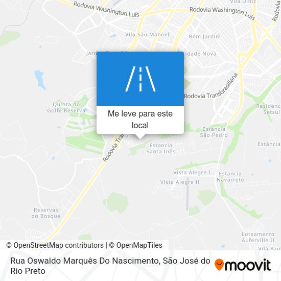 Rua Oswaldo Marquês Do Nascimento mapa