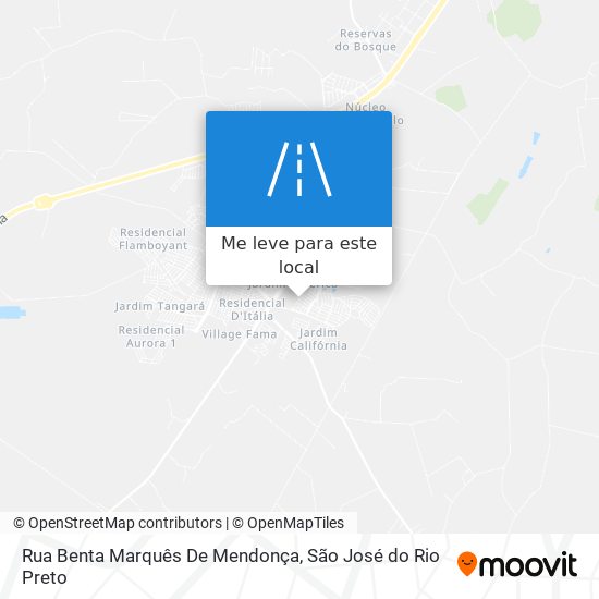 Rua Benta Marquês De Mendonça mapa