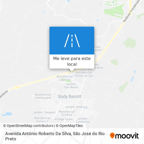 Avenida Antônio Roberto Da Silva mapa