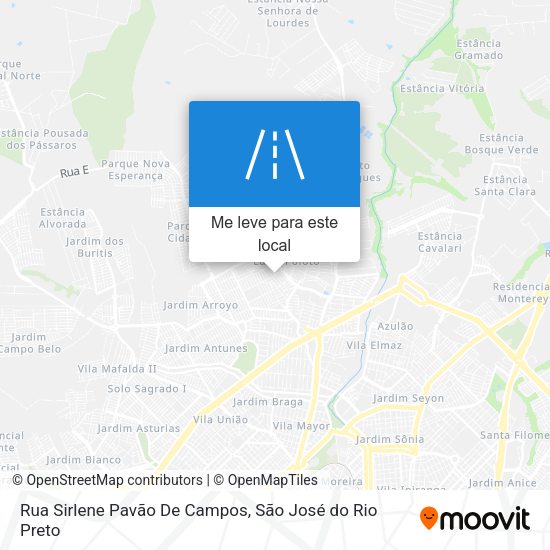 Rua Sirlene Pavão De Campos mapa