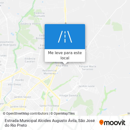 Estrada Municipal Alcides Augusto Ávila mapa