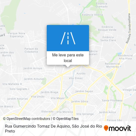 Rua Gumercindo Tomaz De Aquino mapa