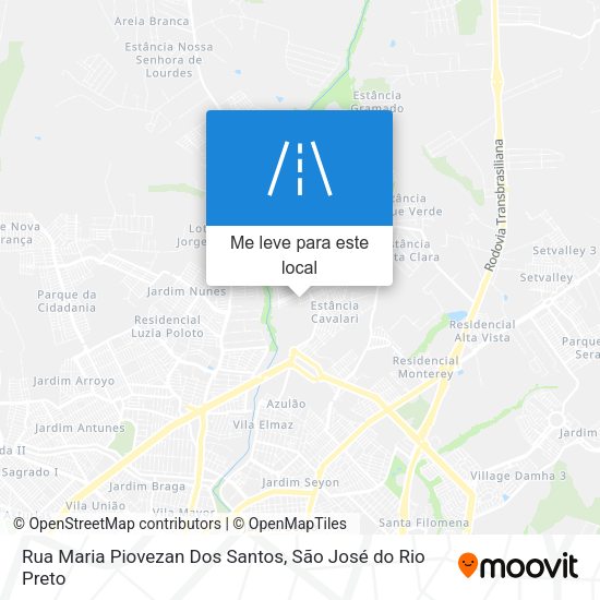 Rua Maria Piovezan Dos Santos mapa