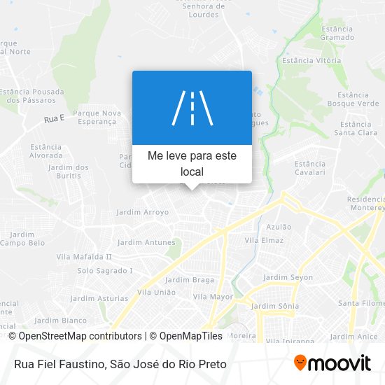 Rua Fiel Faustino mapa