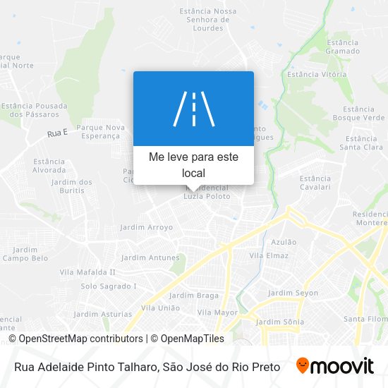 Rua Adelaide Pinto Talharo mapa