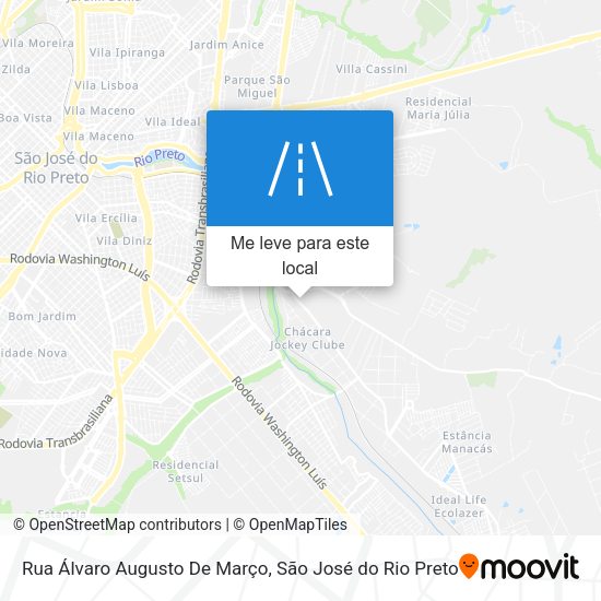 Rua Álvaro Augusto De Março mapa