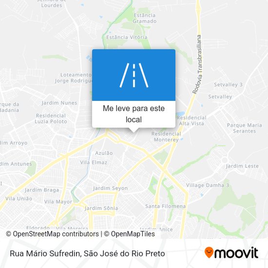 Rua Mário Sufredin mapa